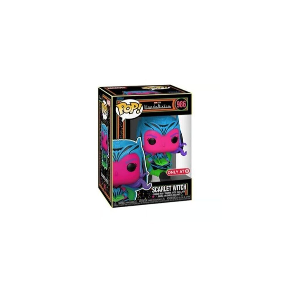 Funko Pop! Marvel: Scarlet Witch (Black Light) #986 Vinyl Figure – Target Exclus